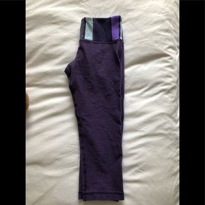 Lululemon Purple Cropped Leggings